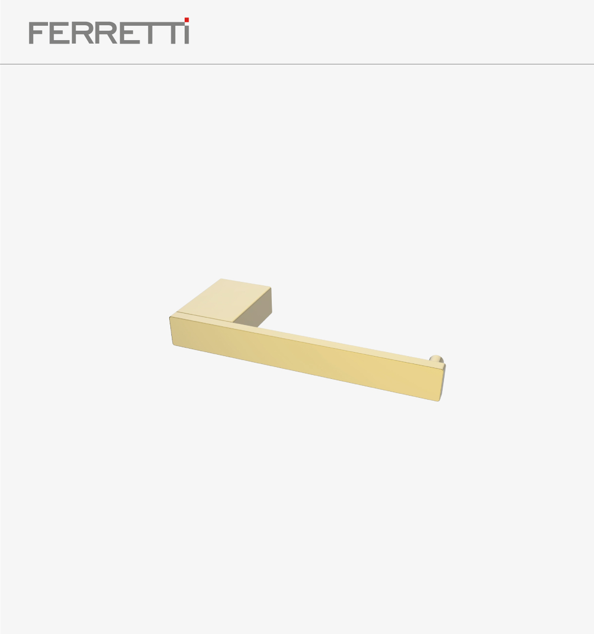 Siena porta papel dorado ferretti