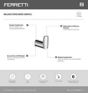 Perchero Simple Milano Plus