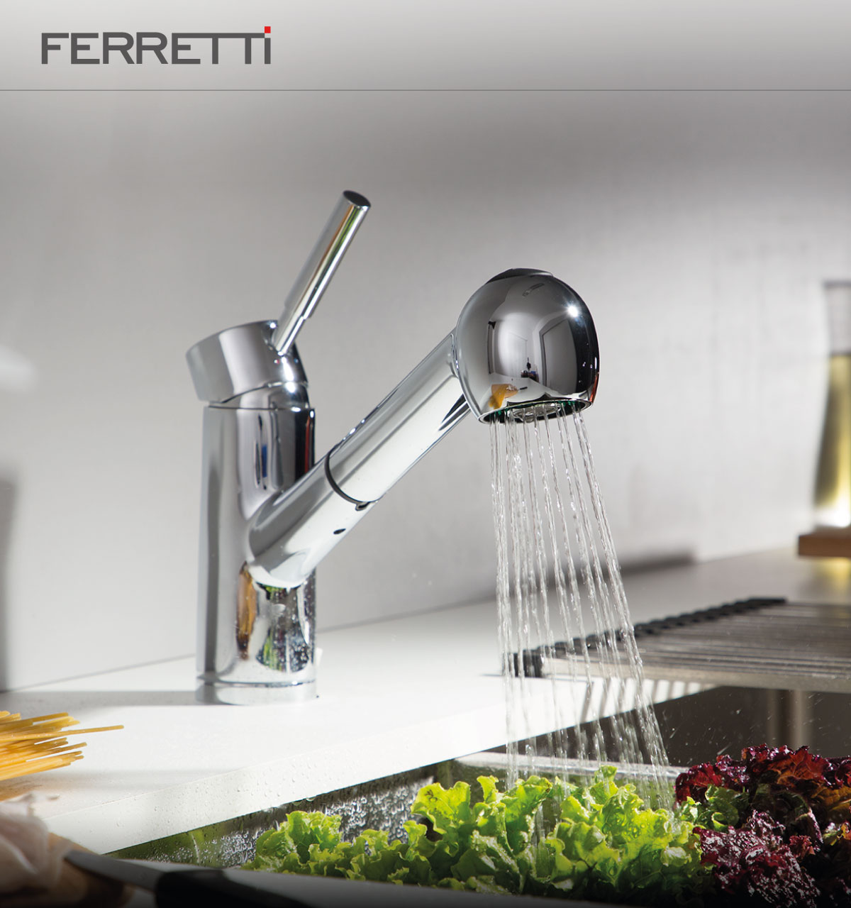Holland Plus Cocina Spray con pico extraíble al mueble