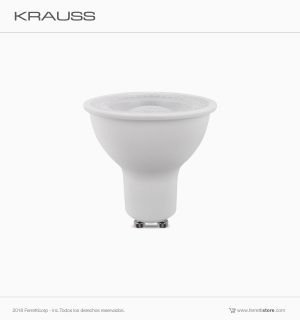 Foco Led Dicroico Gu10 Ø50 x 55mm 7w, 4000k, Dimmable, Ra>80, Krauss