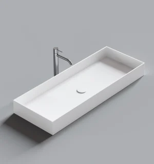 Lavatorio Rectangular Qbix Ferretti Signature A100 Matt 100X37.5X11Cm
