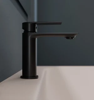 Grifería Nexus Lavatorio Negro Bajo Al Mueble Ferretti